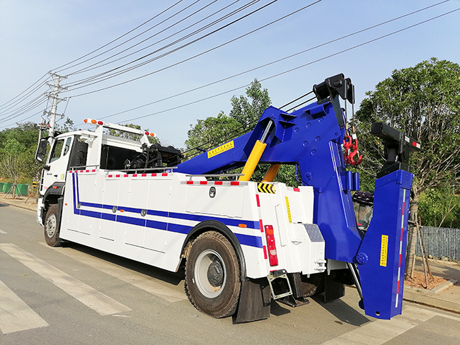 國六單橋重汽豪瀚拖吊聯體清障車